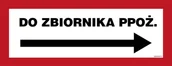 Systemy ekspozycyjne i znaki informacyjne - BC137 DO ZBIORNIKA PPOŻ. W PRAWO, TS - PŁYTA TD FOTOLUMINESCENCYJNA; (360X140MM) - miniaturka - grafika 1
