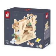 Zabawki kreatywne - Drewniany kulodrom Rampa wyścigowa dla mrówek Sweet Cocoon 12 m+ Janod - miniaturka - grafika 1