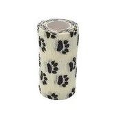 Apteczki i materiały opatrunkowe - STOKBAN StokBan 10 x 450cm-łapki na białym Bandaż elastyczny samoprzylepny STOKBAN 10017 - miniaturka - grafika 1