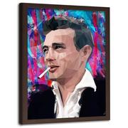 Plakaty - Plakat w ramie brązowej FEEBY James Dean, 50x70 cm - miniaturka - grafika 1