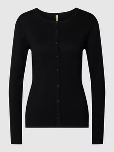 Kurtka z dzianiny z okrągłym dekoltem model ‘Dollie’ - Swetry damskie - miniaturka - grafika 1