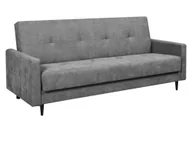 Sofy i kanapy - Kondela Sofa rozkładana ze schowkiem Valdo - szaro-czarna - miniaturka - grafika 1