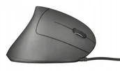 Myszki - Mysz bezprzewodowa Trust Verto Pionowa Czarna USB 2.4 GHz Biurowa - miniaturka - grafika 1