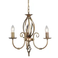 Lampy sufitowe - Żyrandol mosiężny Rustic - kolor mosiądz, złoty - ART3 AGD BRASS - miniaturka - grafika 1