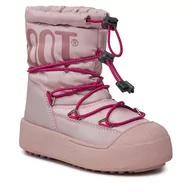 Buty dla dziewczynek - Śniegowce Moon Boot Jtrack Polar 34300500005 Pink 005 - miniaturka - grafika 1