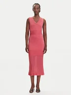 Sukienki - Fracomina Sukienka codzienna FJ25SD5003K54701 Koralowy Regular Fit - miniaturka - grafika 1