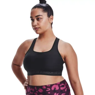 Biustonosz sportowy Under Armour Crossback Mid Bra - Bielizna sportowa damska - miniaturka - grafika 3