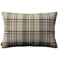 Poszewki na poduszki - Dekoria pl pl Poszewka Kinga na poduszkę prostokątną brązowo beżowa krata 60 × 40 cm Edinburgh 108-703-17 - miniaturka - grafika 1