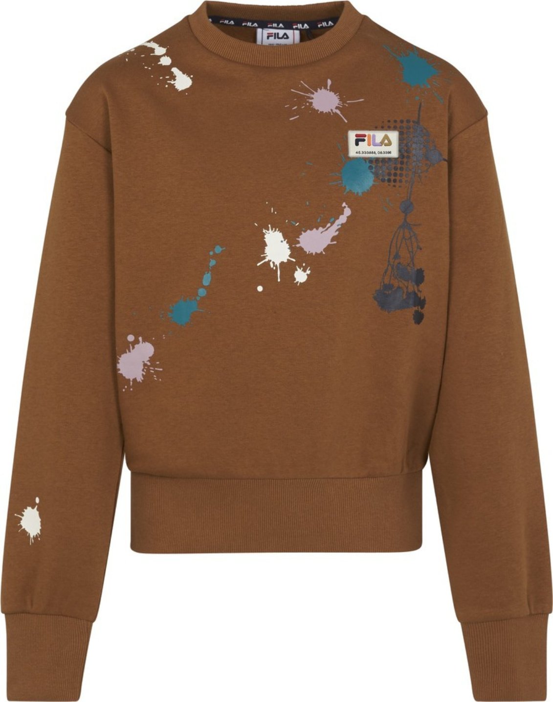 Bluza dziewczęca Fila Tillburg dresowa brązowa 158