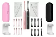 Szczoteczki elektryczne - Elektryczna Szczoteczka Soniczna 2 szt. + Akcesoria - miniaturka - grafika 1