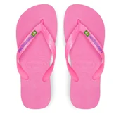 Klapki i japonki damskie - Japonki Havaianas 4110850.0129 Różowy - miniaturka - grafika 1