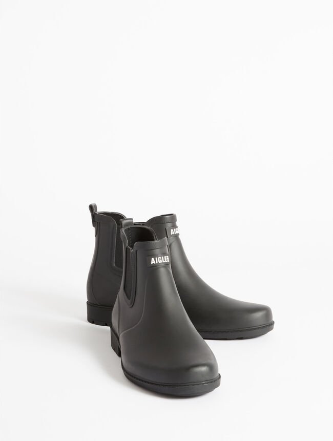 AIGLE DAMSKIE KALOSZE CZARNE WSUWANE Z LOGO NISKIE 41 16DA