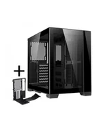 Obudowy komputerowe - Obudowa Lian Li O11D MINI-X ATX Midi Tower bez zasilacza z oknem czarna + Mini Riser Card - miniaturka - grafika 1