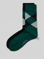 Skarpetki męskie - Skarpety z elastycznymi, prążkowanymi ściągaczami w zestawie 2 szt. - miniaturka - grafika 1