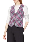 Kamizelki damskie - Joe Browns Damska kamizelka na lato czas w kratkę kamizelka biznesowa - miniaturka - grafika 1