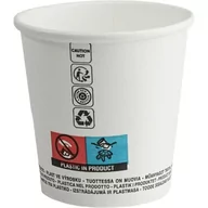 Naczynia i sztućce jednorazowe - Kubek papierowy biały 100ml/4oz (max 120ml) (50szt) śr.63mm GM4OZCARB - miniaturka - grafika 1