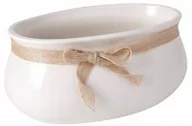 Donice - Osłonka doniczki rynna wewnętrzna 23 cm kremowa - miniaturka - grafika 1