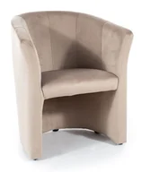 Fotele - Fotel Tm-1 Velvet Wenge / Bluvel 40 Ciemnobeżowy - miniaturka - grafika 1