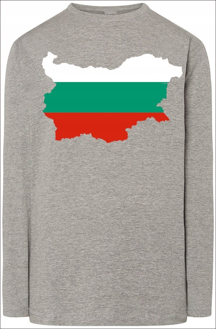 Bułgaria Flaga Bluza Longsleeve Modna Rozm.4XL
