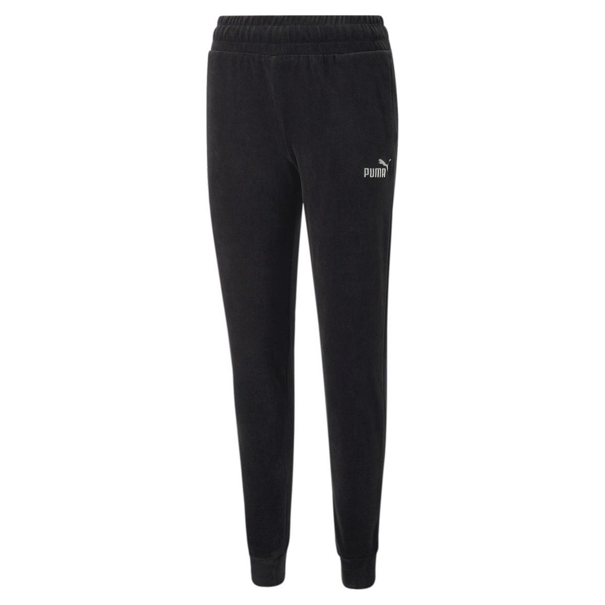 Spodnie dresowe damskie Puma ESS+ Velour czarne 84996501-M