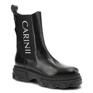 Botki damskie - Carinii, Botki, B8020_-E50-000-000-E33 Czarny, rozmiar 40 - miniaturka - grafika 1