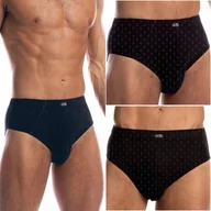 Majtki męskie - SLIPY MĘSKIE Lama 110/21 majtki dopasowane 100% BAWEŁNA 3-PAK - M - miniaturka - grafika 1