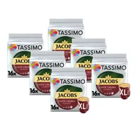 Kawa w kapsułkach i saszetkach - ZESTAW - Kapsułki Tassimo Jacobs Caffe Crema Classico XL 6x16 szt. - miniaturka - grafika 1