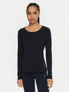 EA7 Emporio Armani Bluzka 6DTT06 TJQCZ 1562 Granatowy Slim Fit - Bluzki damskie - miniaturka - grafika 1