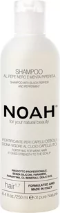 Black Noah 1.7 Weak Hair Shampoo with Pepper and Peppermint 250 ML by Noah - Szampony do włosów - miniaturka - grafika 1