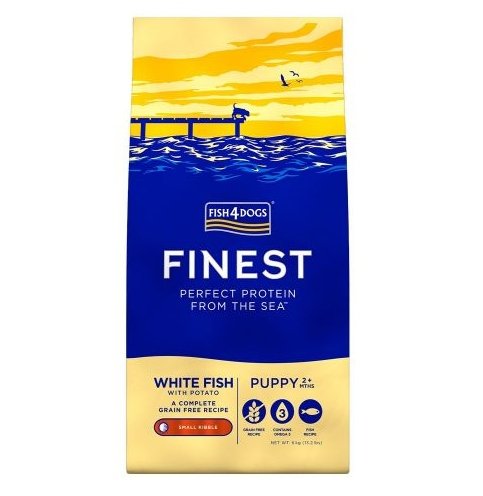 Fish4Dogs Finest Ocean z białą rybą Puppy (S) 6kg