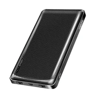 Powerbanki - Power bank 10000 mAh, 2x USB-A, USB-C, szybkie ładowanie, LogiLink, czarny - miniaturka - grafika 1