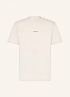 Koszulki męskie - Salomon T-Shirt Trackline beige - SALOMON - miniaturka - grafika 1