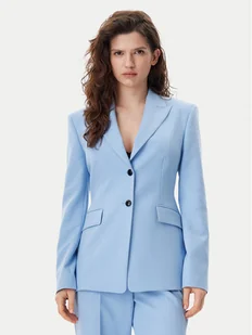 HUGO Marynarka Asmalla 50540787 Błękitny Slim Fit - Marynarki i żakiety damskie - miniaturka - grafika 1
