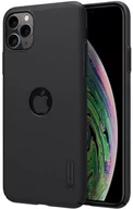 Etui i futerały do telefonów - Nillkin Super Frosted Shield Etui Apple iPhone 11 Pro Max z wycięciem na logo Black - miniaturka - grafika 1
