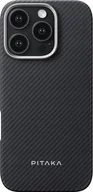 Etui i futerały do telefonów - Pitaka Ultra-Slim Case, Black/Grey Twill - iPhone 16 Pro Max - miniaturka - grafika 1