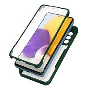 Etui i futerały do telefonów - Etui Samsung Galaxy A72 Plexiglas Back i Polymer Front zielone - miniaturka - grafika 1