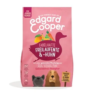 Edgard & Cooper Junior Wspaniała kaczka i kurczak z wolnego wybiegu 12 kg - Sucha karma dla psów - miniaturka - grafika 1
