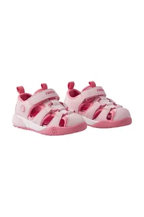 Buty dla dziewczynek - Reima sandały dziecięce kolor różowy - grafika 1
