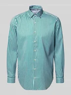 Koszule męskie - Koszula biznesowa o kroju regular fit z kołnierzykiem typu kent - miniaturka - grafika 1