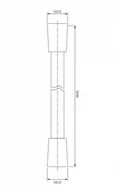 Węże prysznicowe - Omnires Wąż prysznicowy 125 cm antracyt 022-XAT - odbiór osobisty: Kraków, Świebodzin - miniaturka - grafika 1