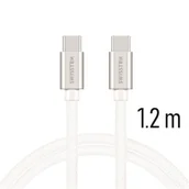 Kable USB - Swissten 71527203 kabel USB 1,2 m USB C Srebrny - miniaturka - grafika 1