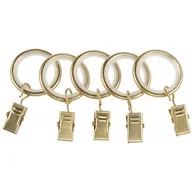 Karnisze - Kółka cichobieżne z żabkami mosiądz mat 19 mm 10 szt. Inspire - miniaturka - grafika 1