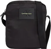 Torby męskie - Calvin Klein Jeans Męskie sportowe Essentials REPORTER18 L Reporter, czarny/ostry zielony, jeden rozmiar, Czarny/ostry zielony, Rozmiar Uniwersalny - miniaturka - grafika 1