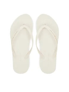 Tommy Hilfiger Japonki Hilfiger Strap Beach Sandal FW0FW08736 Écru - Klapki i japonki damskie - miniaturka - grafika 1