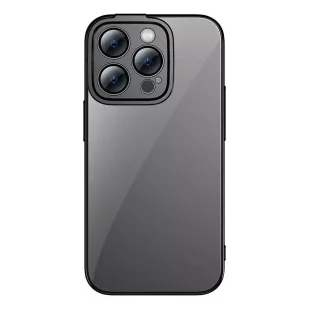 Zestaw ochronny Baseus Glitter przeźroczyste etui i szkło hartowane do iPhone 14 Pro Max (czarny) - Etui i futerały do telefonów - miniaturka - grafika 1