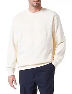 Swetry męskie - GANT sweter męski, kremowy, 3XL - grafika 1