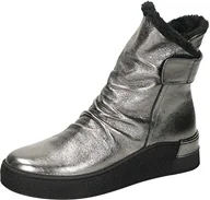 Botki damskie - Manitu Damskie sztyblety 990153-92, srebrne, 41 EU - miniaturka - grafika 1