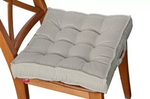 Dekoria Dekoria Siedzisko Kuba na krzesło naturalny len 40 × 40 × 6 cm Linen 210-392-05 - Poduszki na krzesła - miniaturka - grafika 1