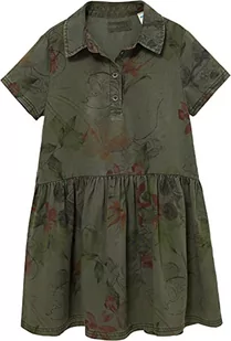 Desigual Dziewczęcy Vest_Mickey Camo Flower Casual sukienka, zielony, 3-4 Lata - Sukienki - miniaturka - grafika 1