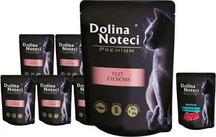 Dolina Noteci Premium z łososiem 10x85 + tuńczyk 85g - Mokra karma dla kotów - miniaturka - grafika 1